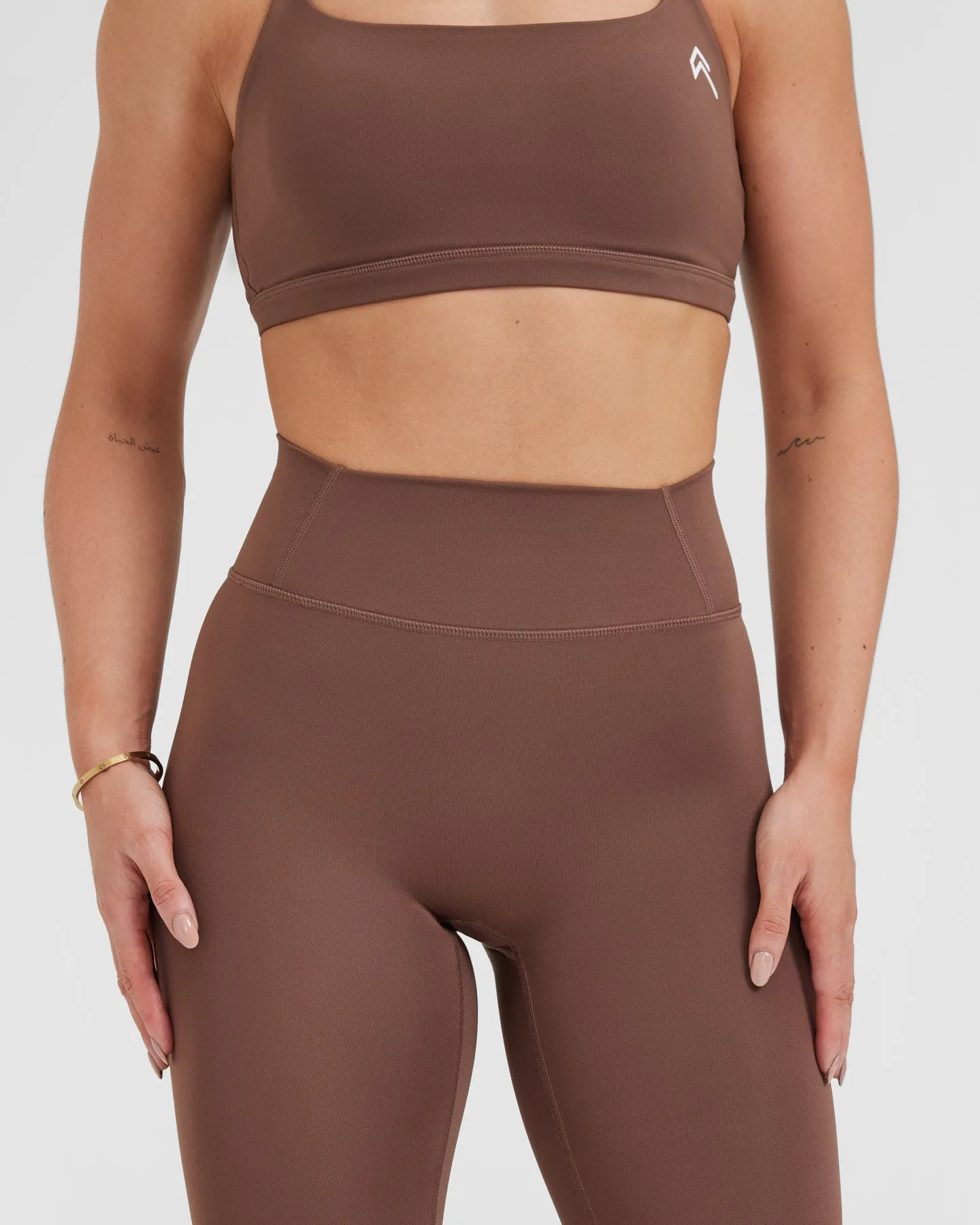 Timeless High Waisted Leggings | Chestnut sold by Oner Active product image thumbnail 4