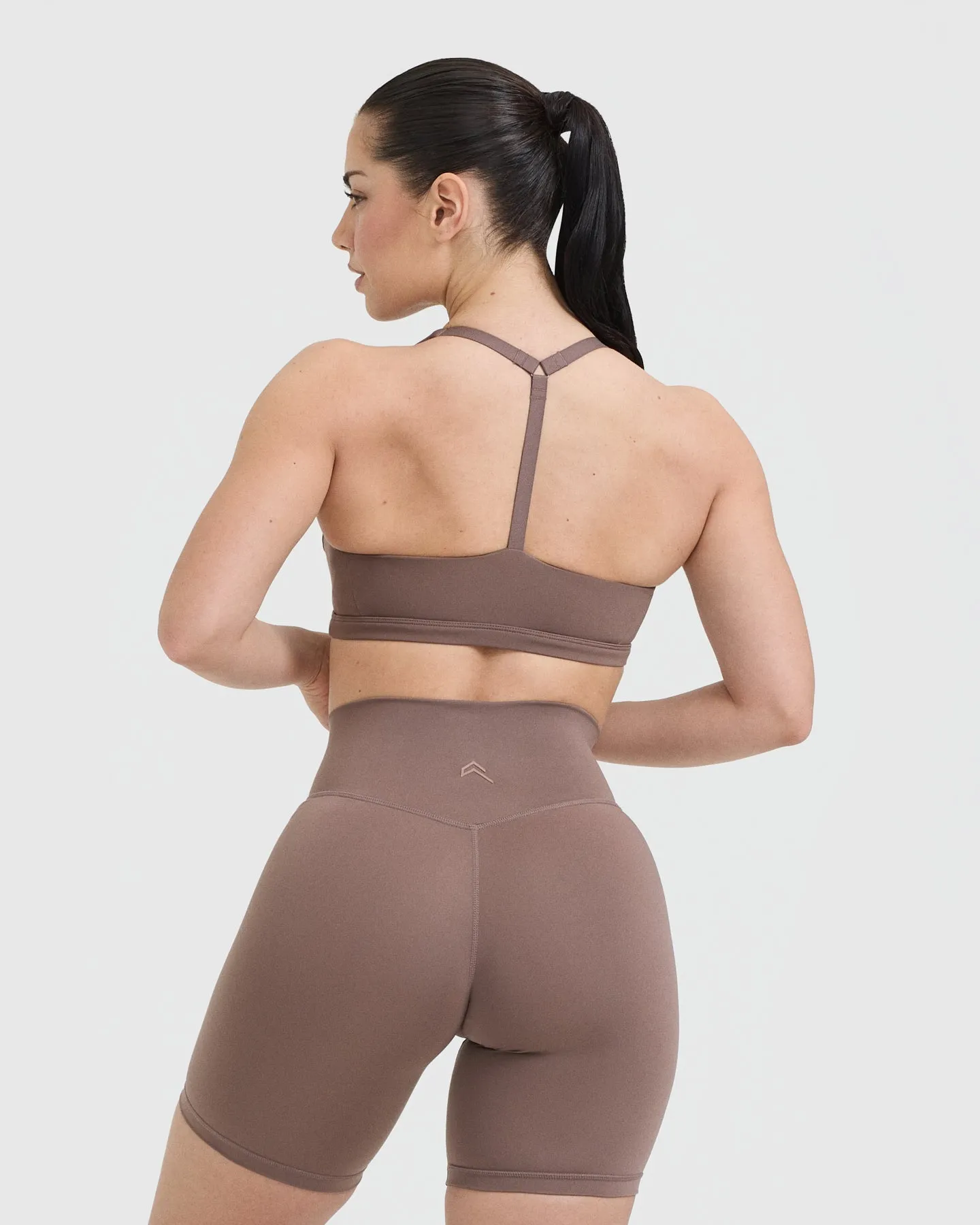 Timeless Square Neck Sports Bra | Cool Brown sold by Oner Active product image thumbnail 2