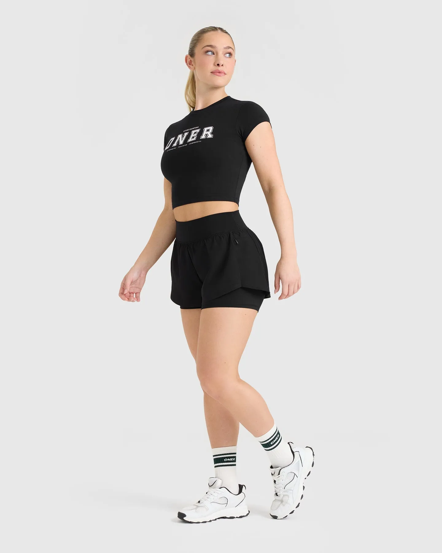 Unified Double Layer Shorts 5" | Black sold by Oner Active product image thumbnail 3