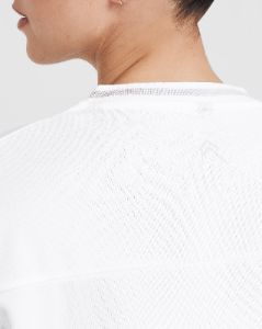 Varsity V-Neck Short Sleeve T-Shirt | White sold by Oner Active