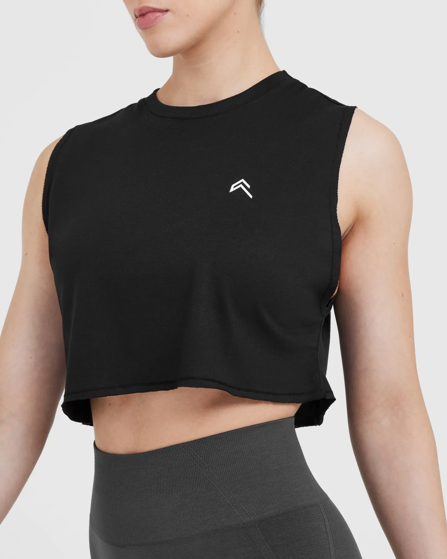 Go To Muscle Crop Vest | Black sold by Oner Active product image thumbnail 4