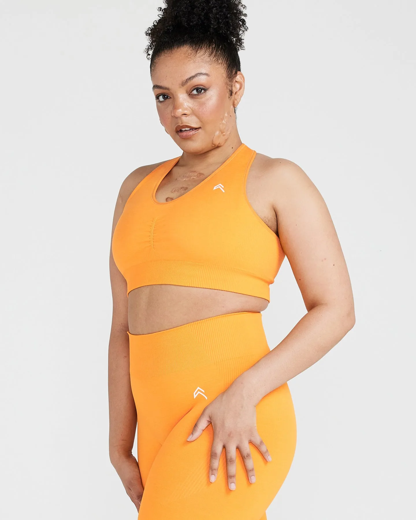 Classic Seamless 2.0 V-Neck Bralette | Sunset Marl sold by Oner Active product image thumbnail 3