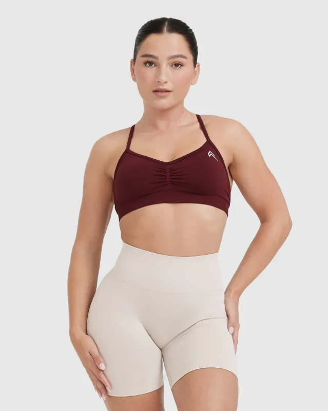 Effortless Strappy Bralette | Rosewood sold by Oner Active