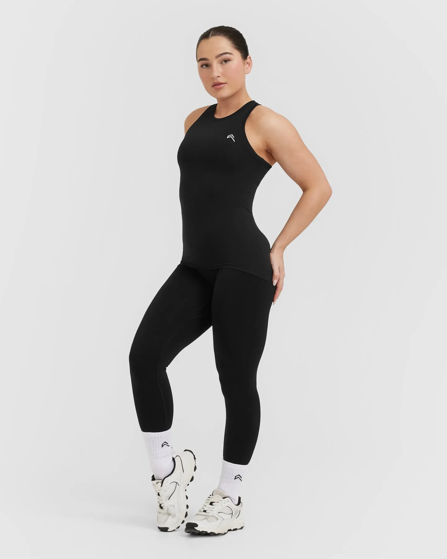 Go To Seamless Fitted High Neck Vest | Black sold by Oner Active product image thumbnail 3