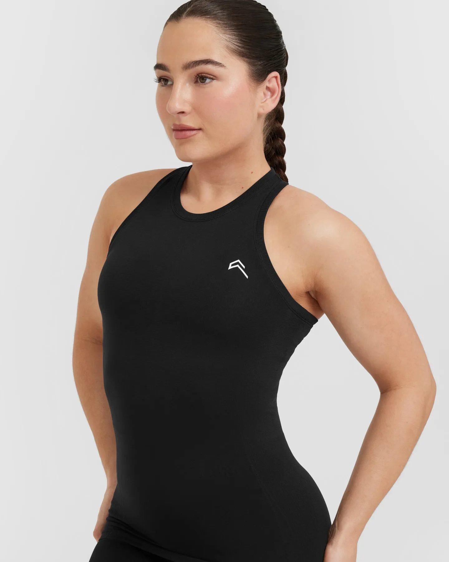 Go To Seamless Fitted High Neck Vest | Black sold by Oner Active product image thumbnail 4