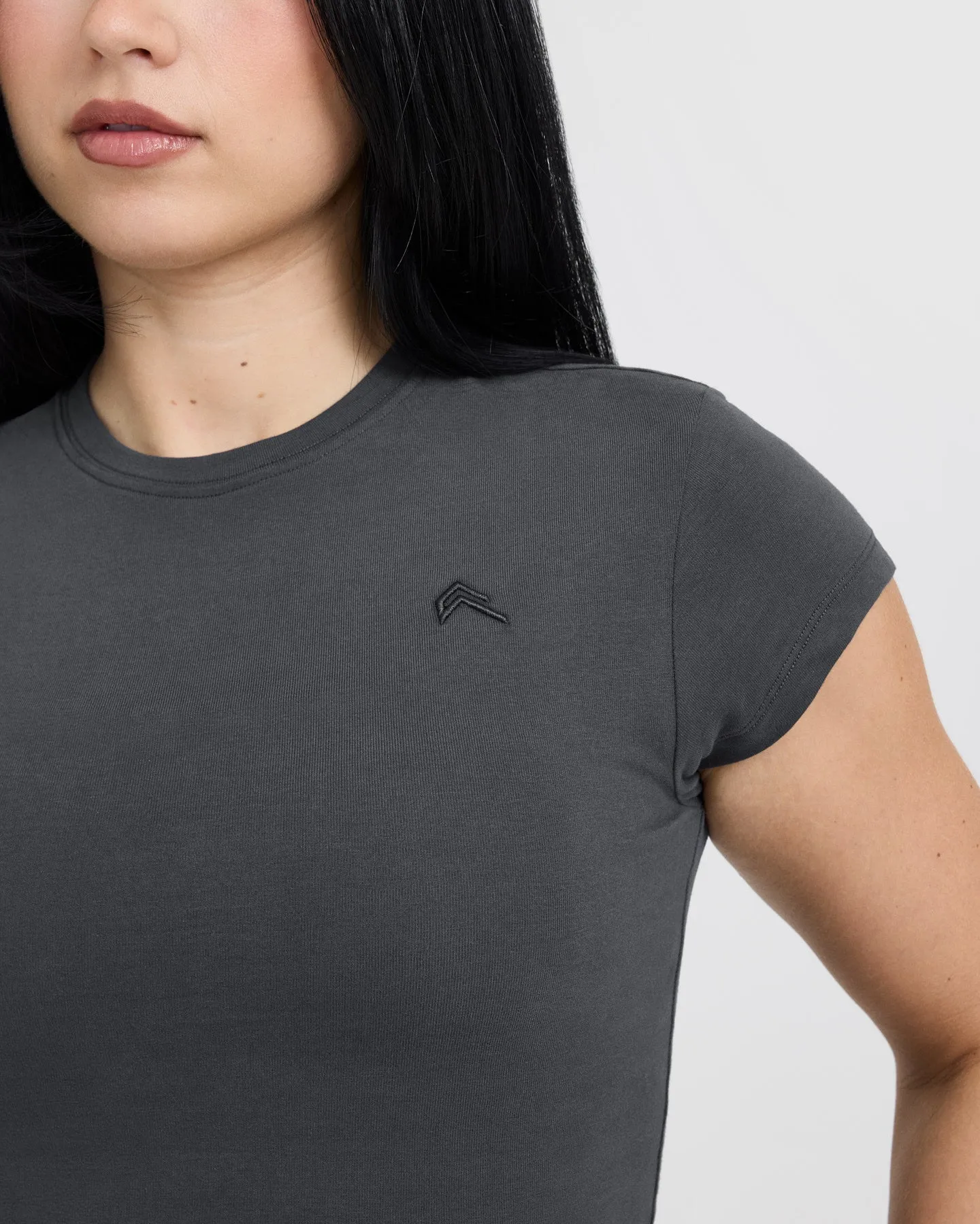 Cotton Icon Mid T-Shirt | Coal sold by Oner Active product image thumbnail 5