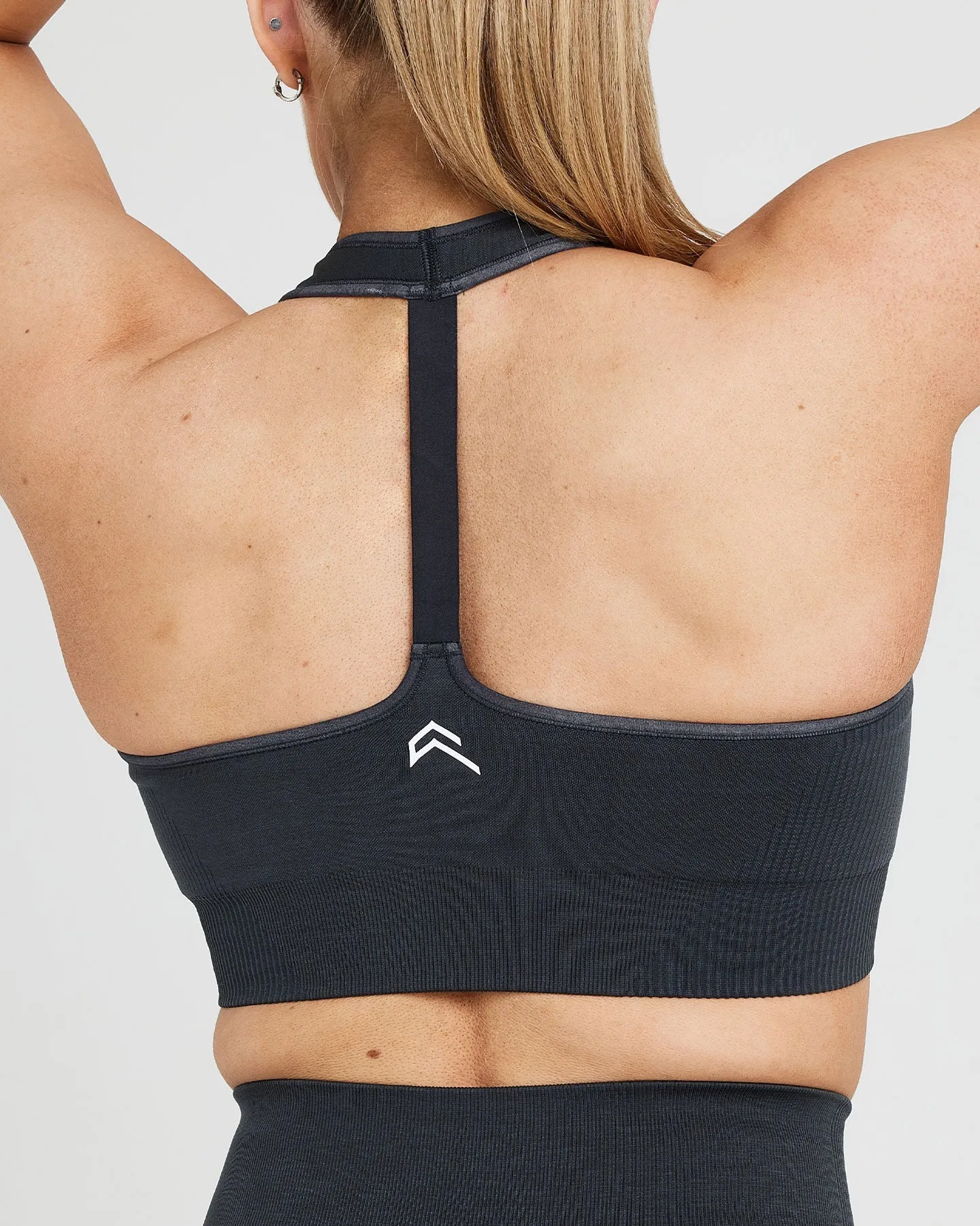 Classic Seamless 2.0 V-Neck Bralette | Coal Marl sold by Oner Active product image thumbnail 5