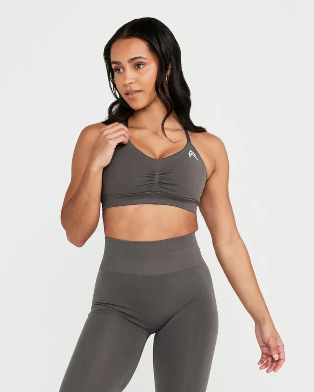Effortless Micro Bralette | Deep Taupe sold by Oner Active
