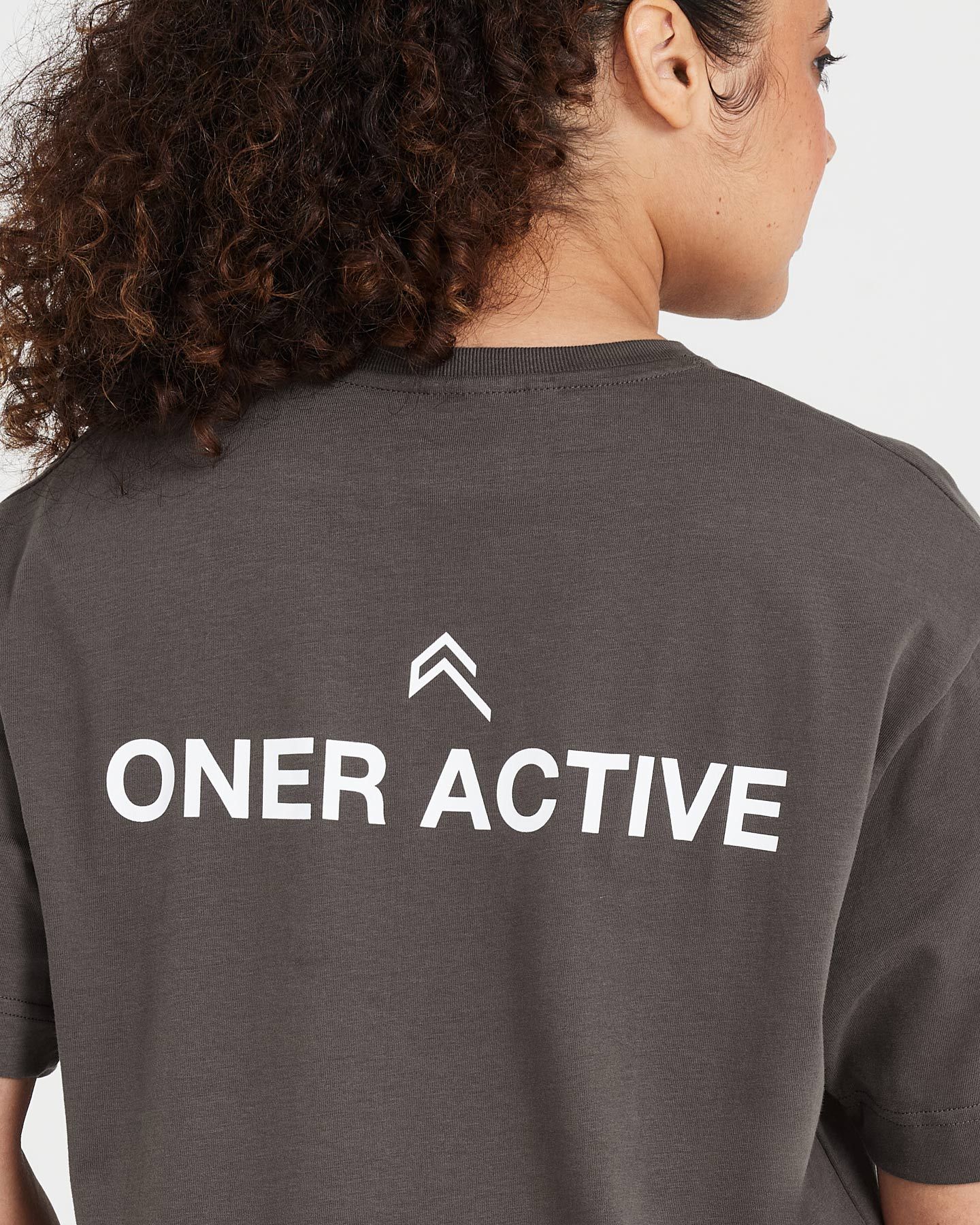 Graphic Oversized Short Sleeve Tee | Deep Taupe sold by Oner Active product image thumbnail 5