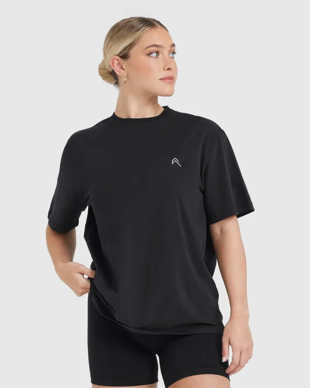 Classic Oversized Lightweight T-Shirt | Black sold by Oner Active
