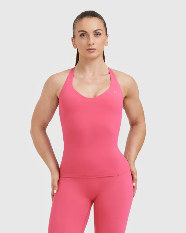 Unified V-Neck Cross Back Vest | Velvet Pink sold by Oner Active