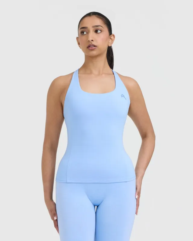Timeless Square Neck Vest | Powdered Blue sold by Oner Active