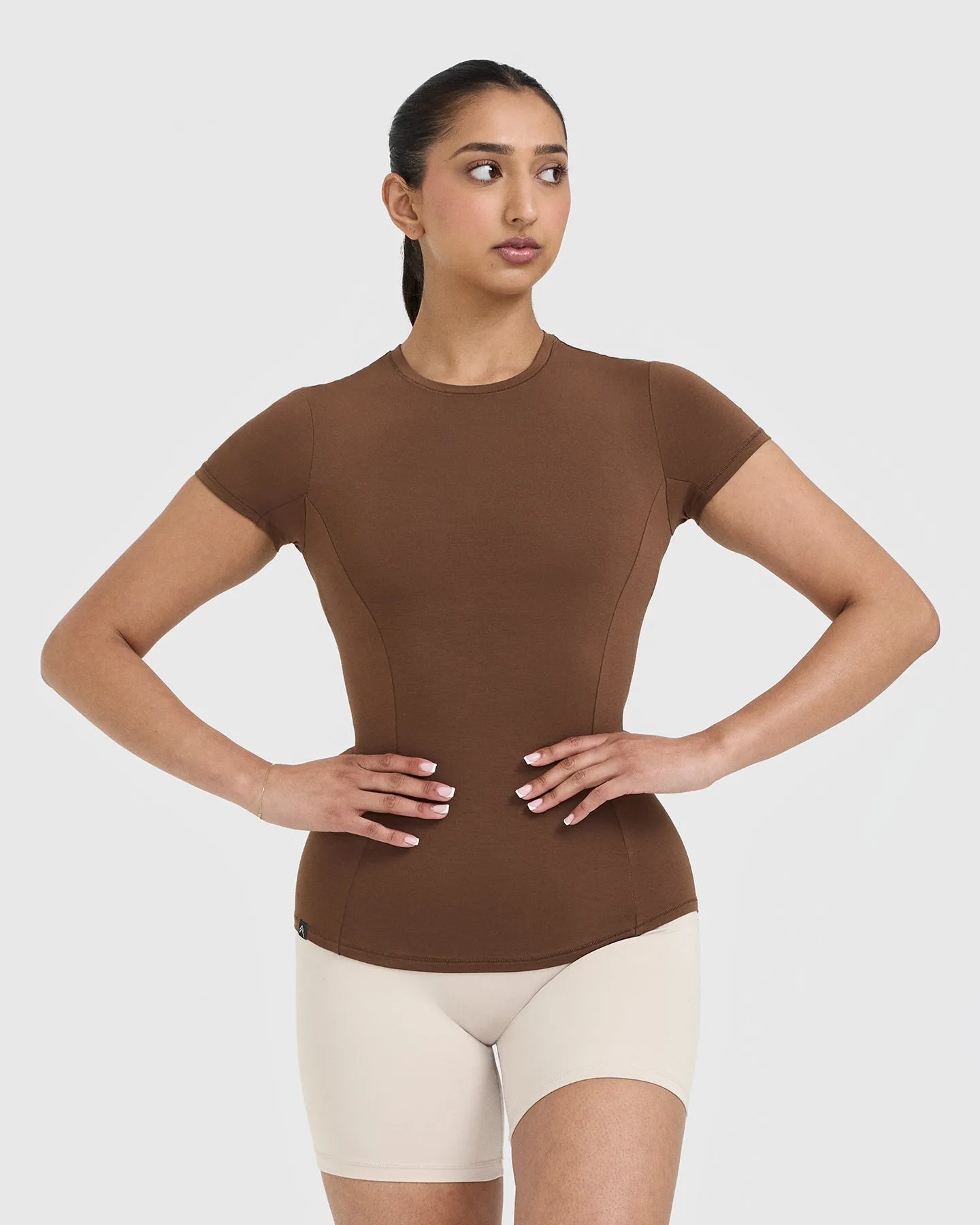 Mellow Soft Short Sleeve T-Shirt | Nude 4 sold by Oner Active