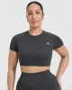 Go To Seamless Fitted Crop Top | Coal sold by Oner Active