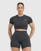 Go To Seamless Fitted Crop Top | Coal sold by Oner Active
