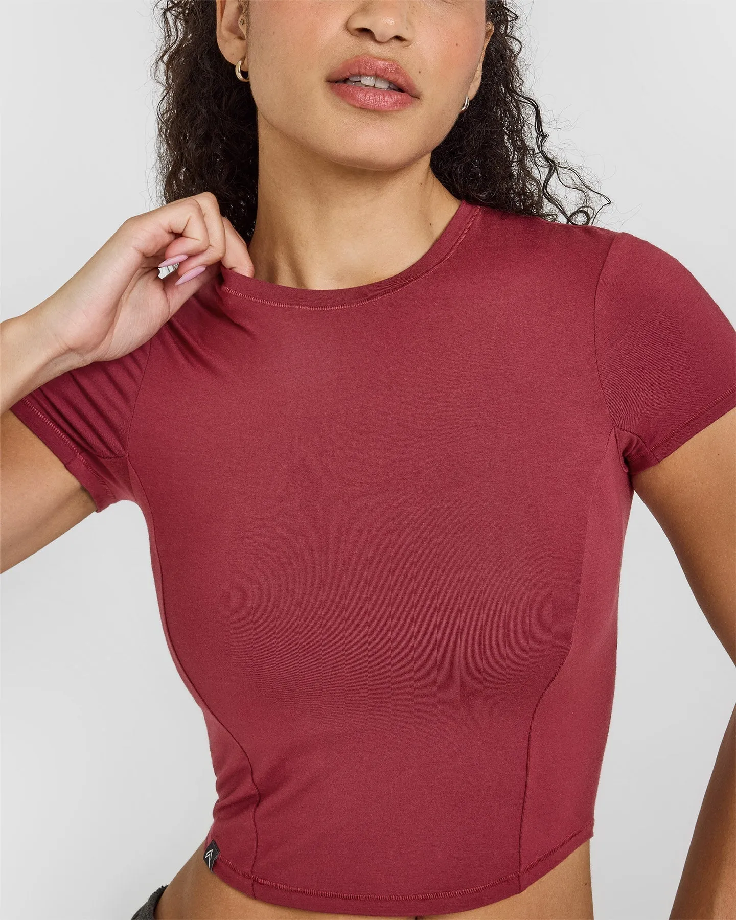 Mellow™ Soft Mid Short Sleeve T-Shirt | Burnt Cherry sold by Oner Active product image thumbnail 4