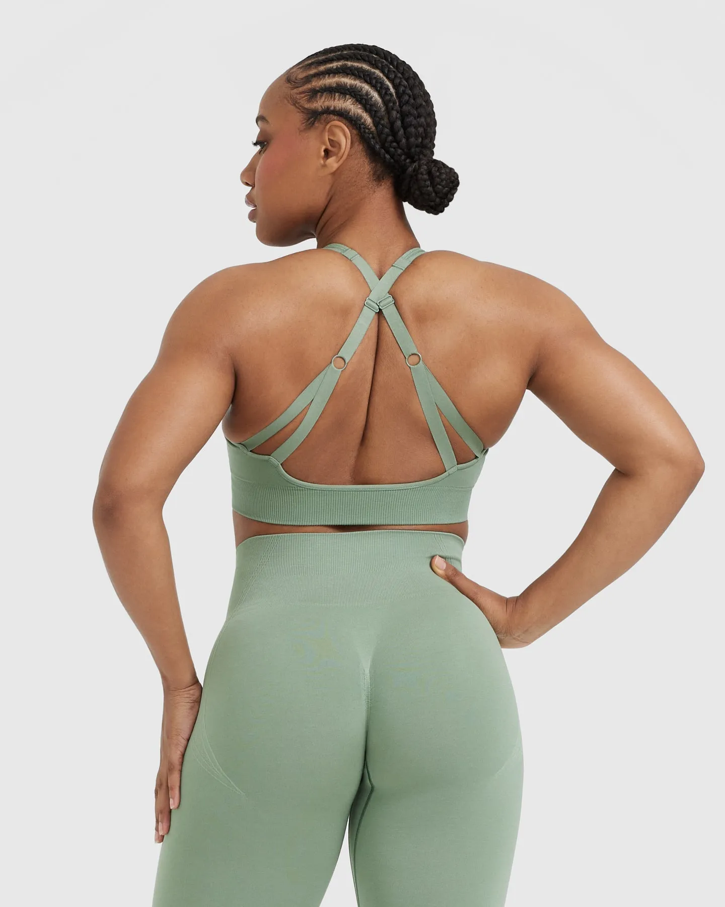 Classic Seamless 2.0 Bralette | Sage Marl sold by Oner Active product image thumbnail 2