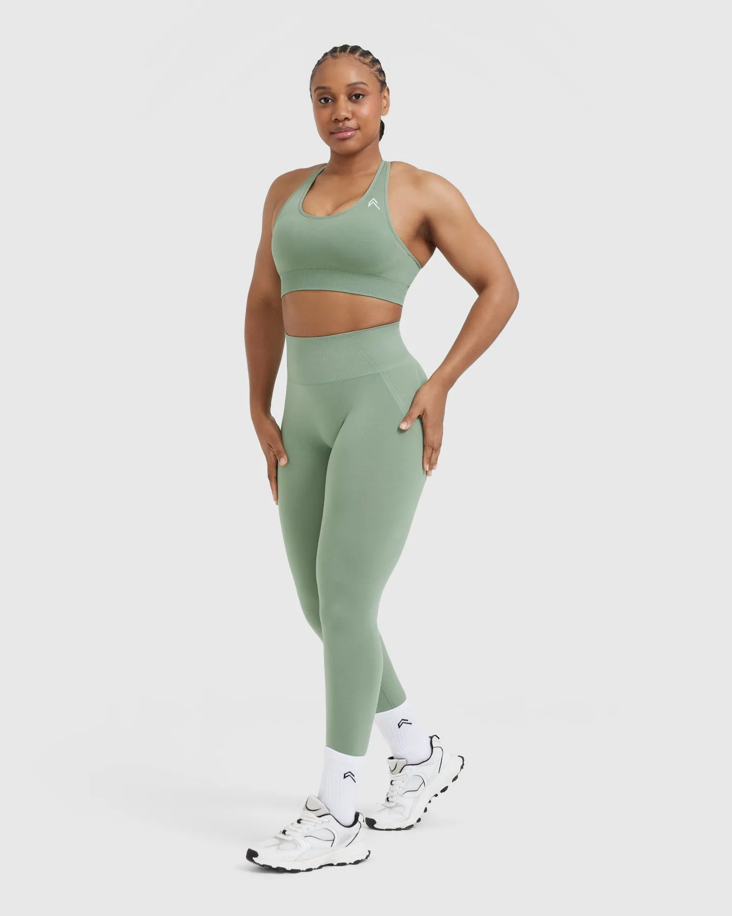 Classic Seamless 2.0 Bralette | Sage Marl sold by Oner Active product image thumbnail 3