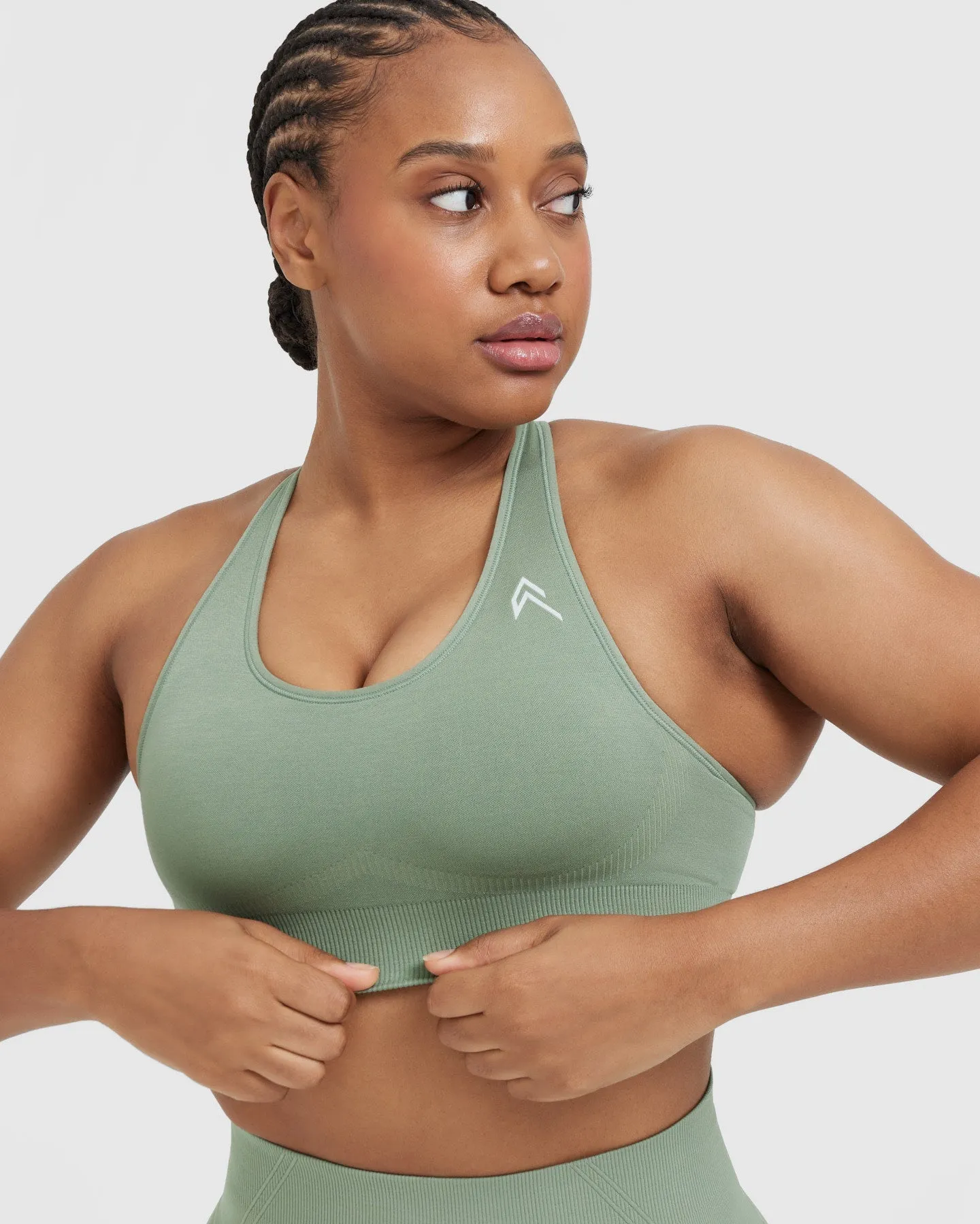 Classic Seamless 2.0 Bralette | Sage Marl sold by Oner Active product image thumbnail 4
