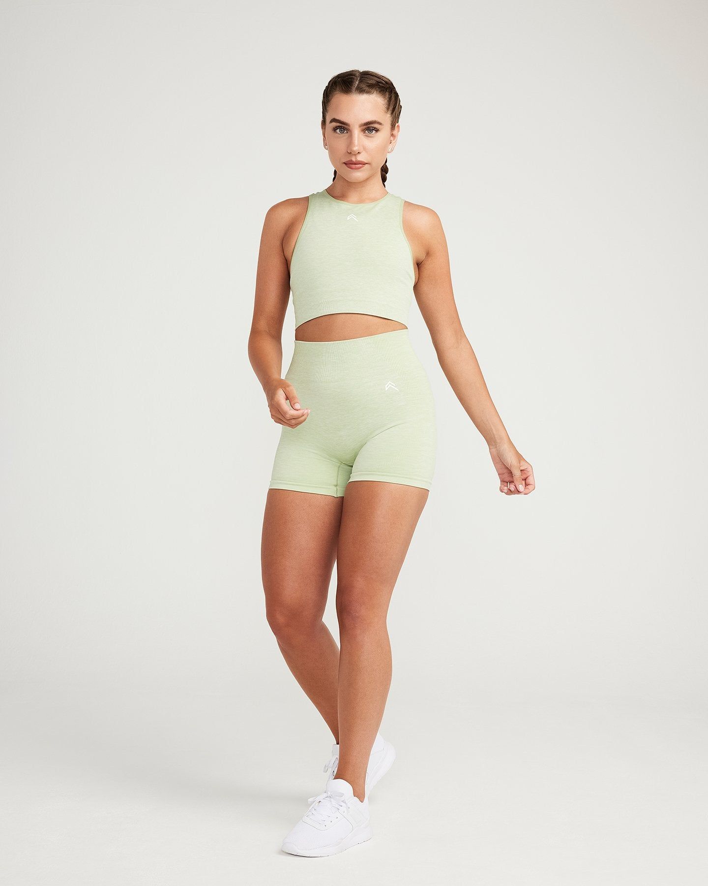 Classic Seamless Shorts | Pistacchio Marl sold by Oner Active product image thumbnail 2