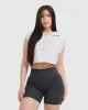 Raw Lounge Sleeveless Crop Hoodie | Light Grey Marl sold by Oner Active