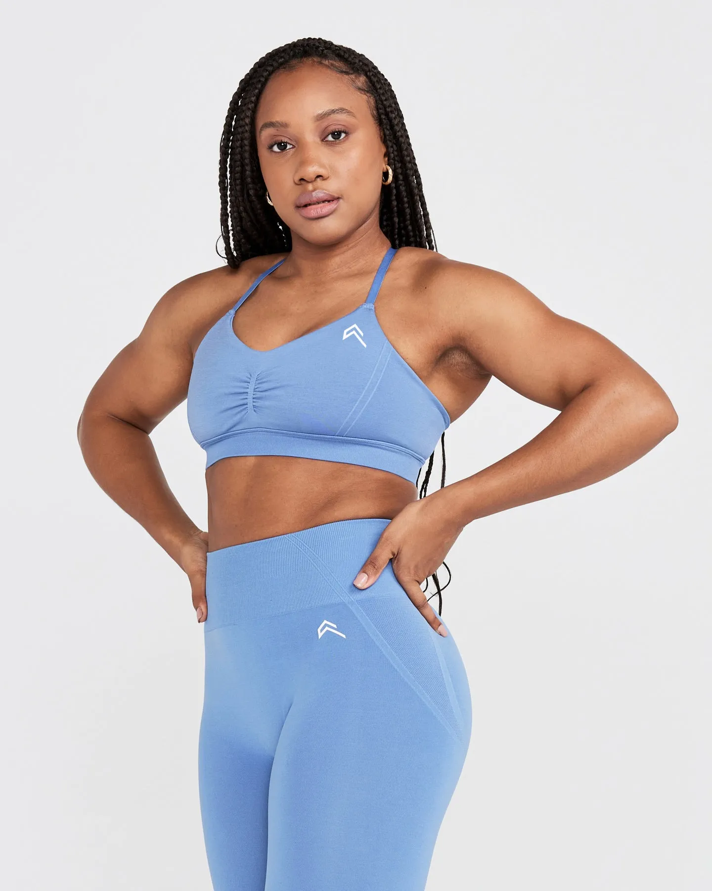 Effortless Micro Bralette | Light Denim sold by Oner Active product image thumbnail 3