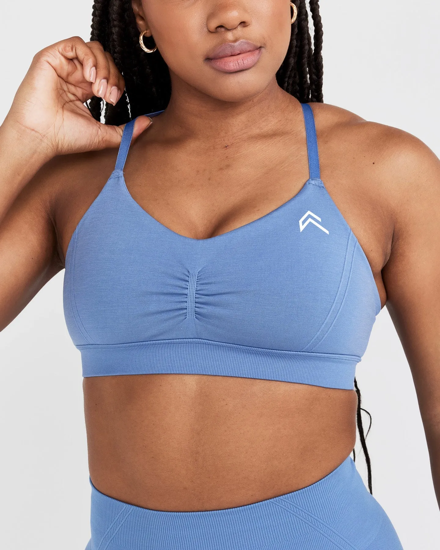 Effortless Micro Bralette | Light Denim sold by Oner Active product image thumbnail 4