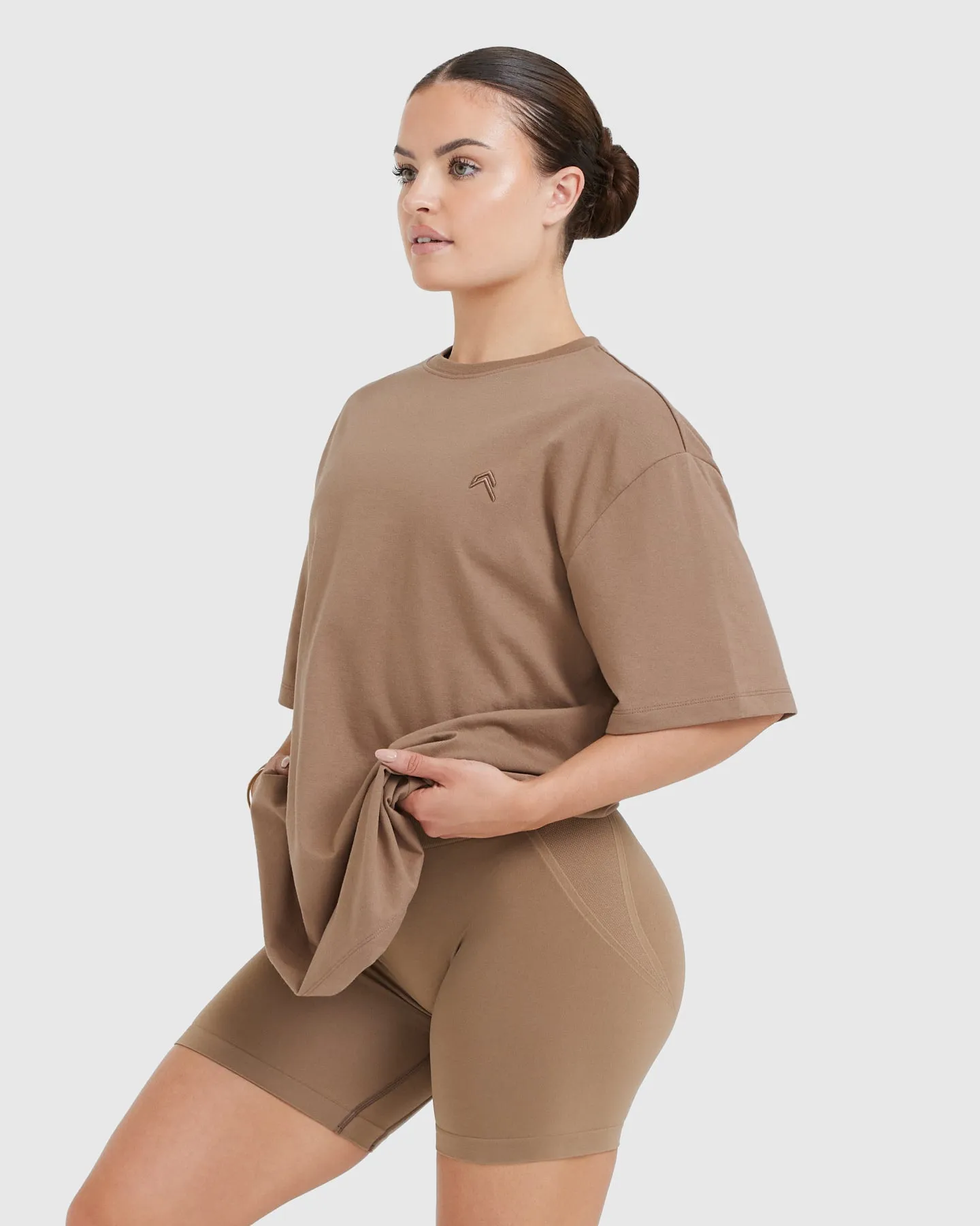 Classic Oversized Lightweight T-Shirt | Walnut sold by Oner Active product image thumbnail 3