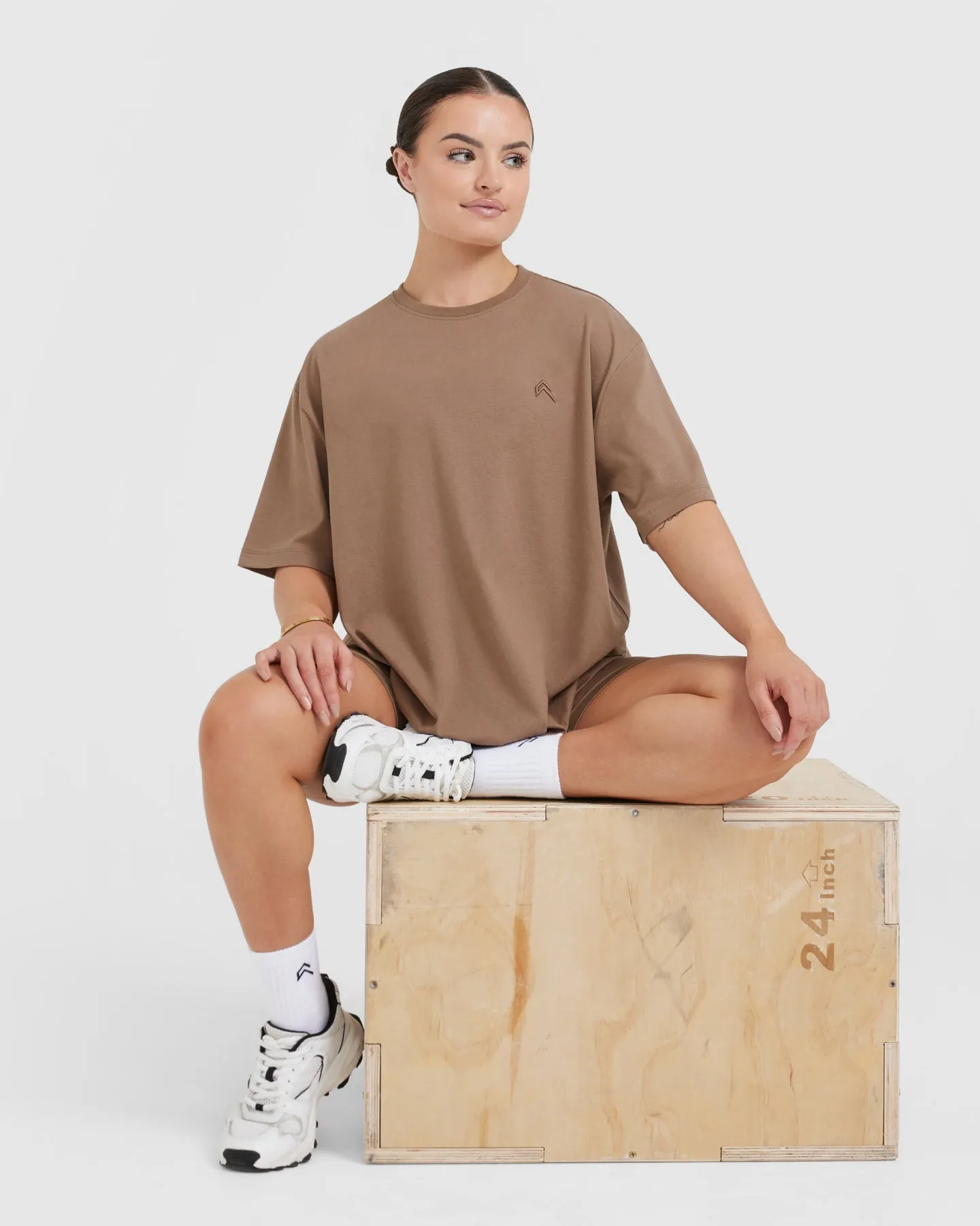 Classic Oversized Lightweight T-Shirt | Walnut sold by Oner Active product image thumbnail 5
