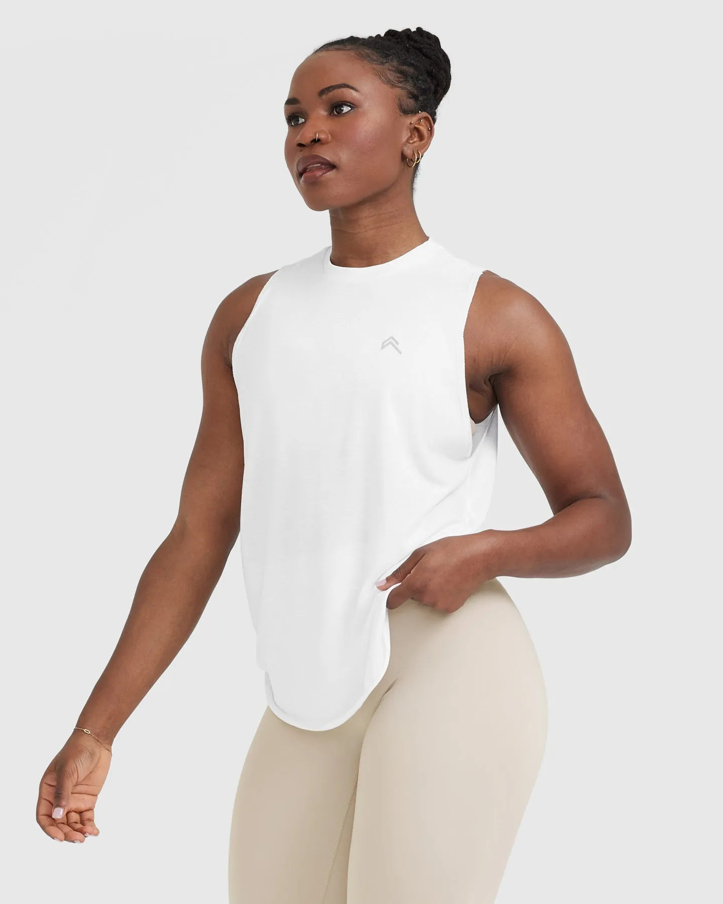 Go To Muscle Vest | White sold by Oner Active product image thumbnail 3