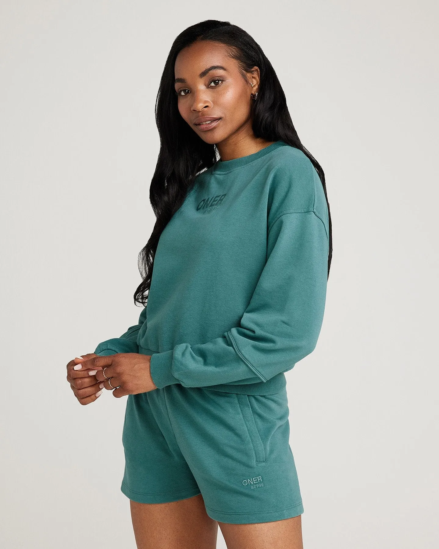 Classic Lounge Crew Neck | Mineral Green sold by Oner Active