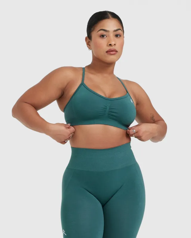 Effortless Strappy Bralette | Marine Teal made by Oner Active