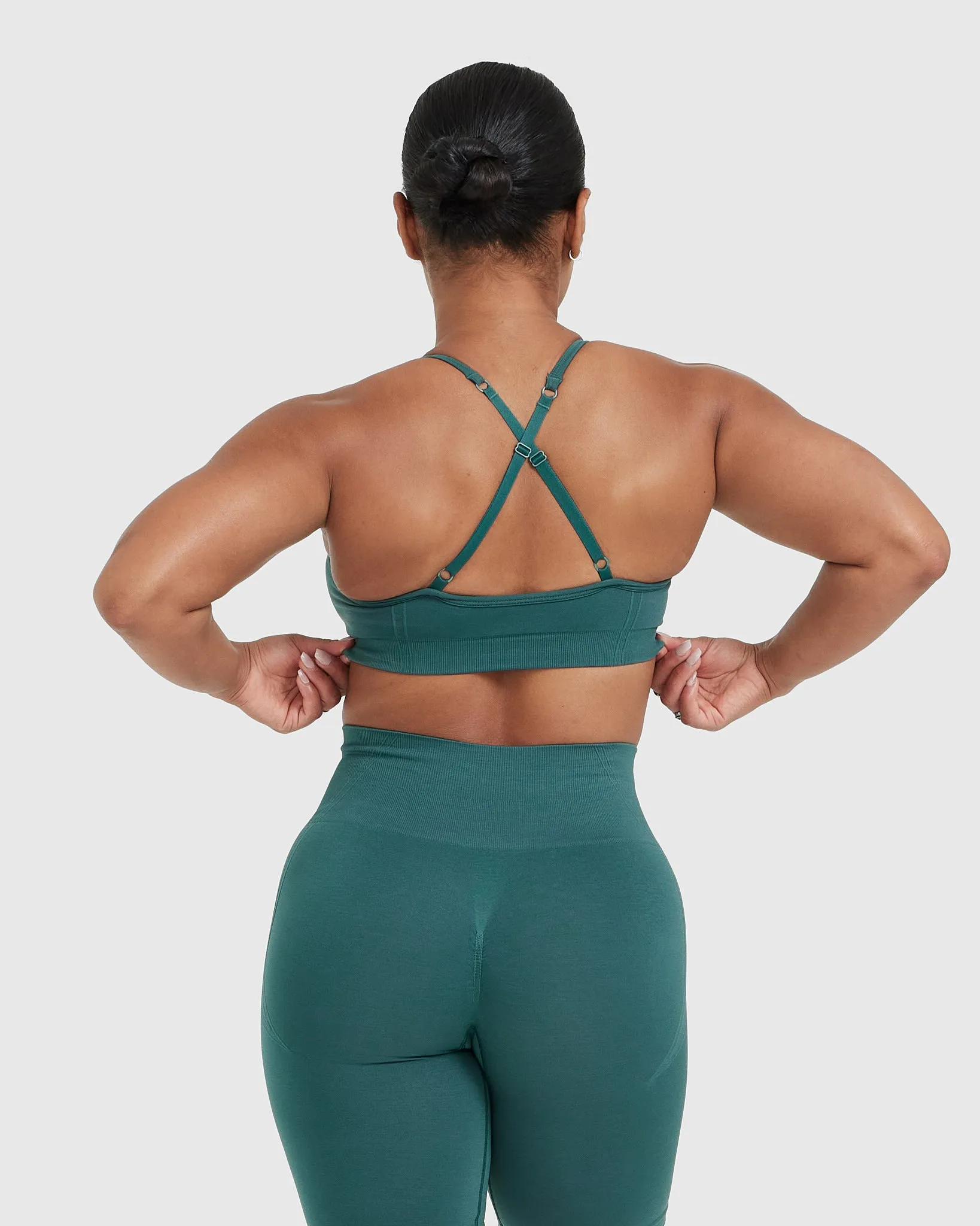 Effortless Strappy Bralette | Marine Teal sold by Oner Active product image thumbnail 2