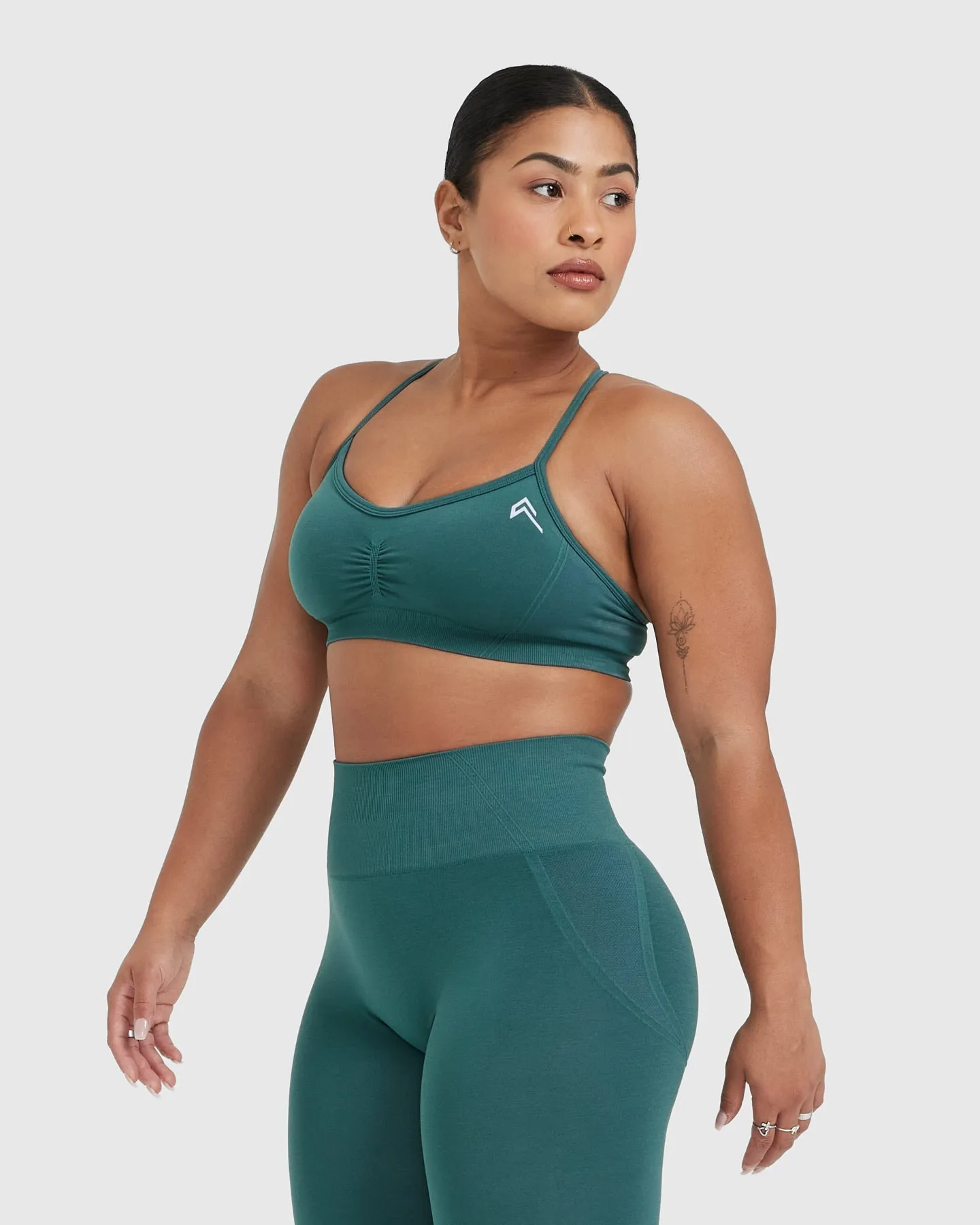 Effortless Strappy Bralette | Marine Teal sold by Oner Active product image thumbnail 3