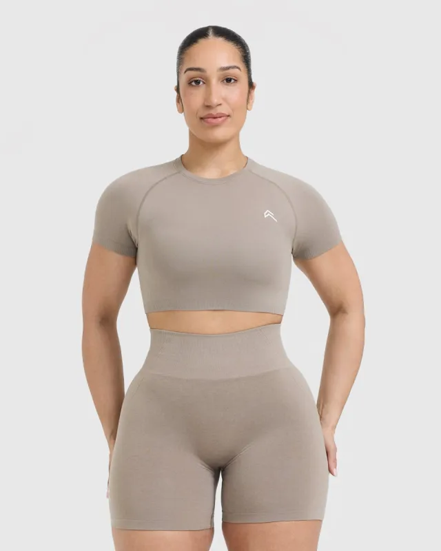 Go To Seamless Fitted Crop Top | Minky sold by Oner Active