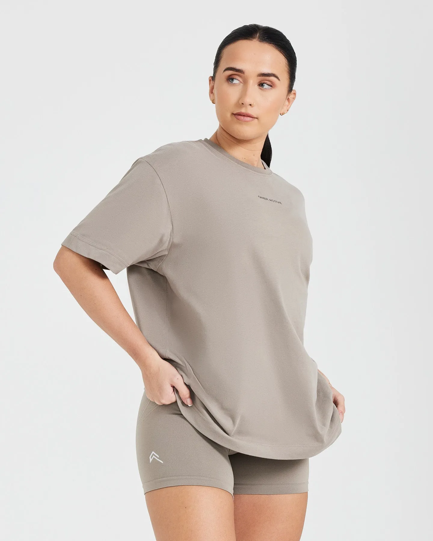 Classic Mirror Graphic Oversized T-Shirt | Washed Minky sold by Oner Active product image thumbnail 3