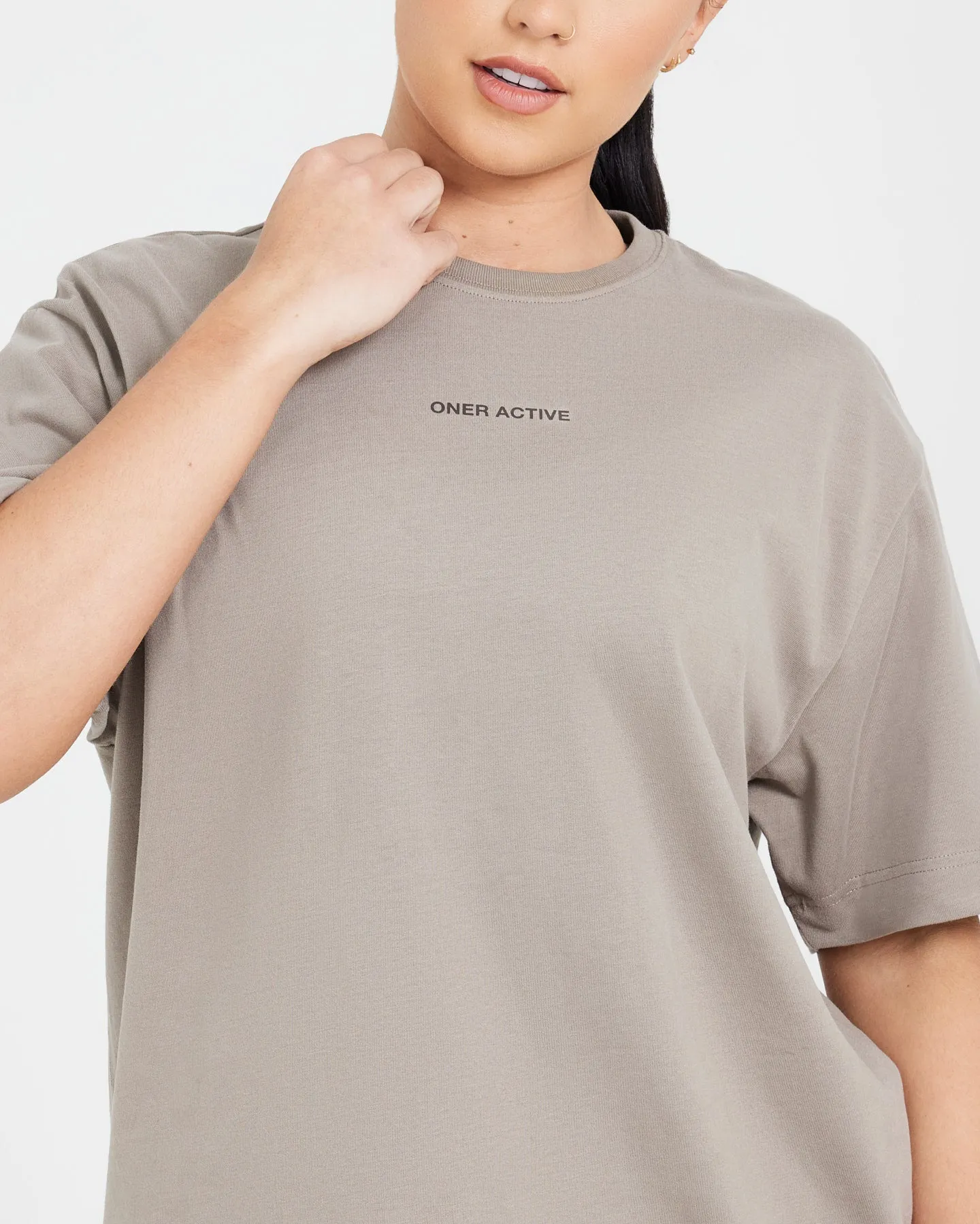 Classic Mirror Graphic Oversized T-Shirt | Washed Minky sold by Oner Active product image thumbnail 4
