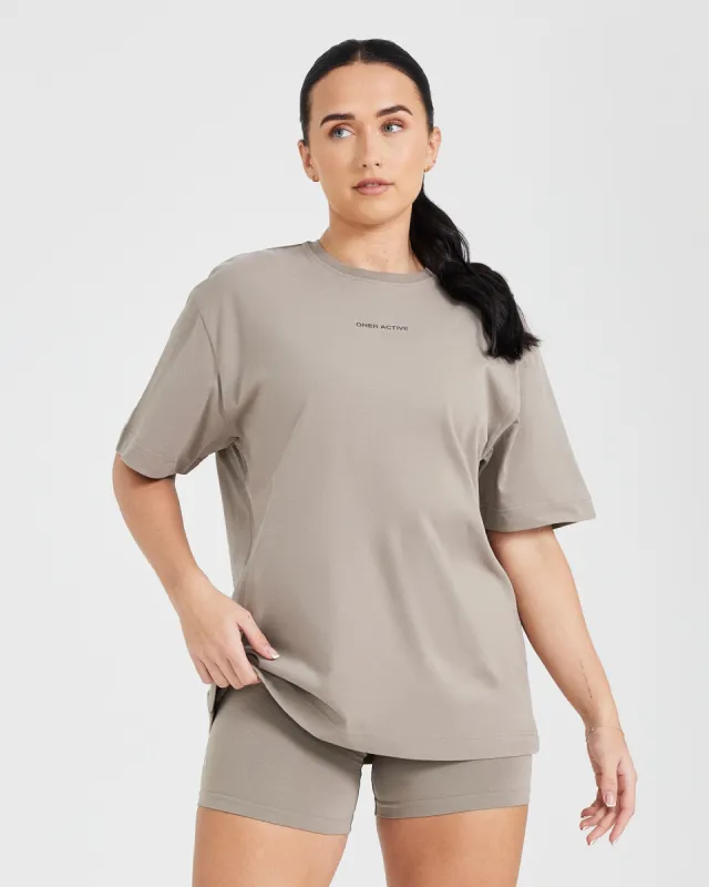 Classic Mirror Graphic Oversized T-Shirt | Washed Minky sold by Oner Active