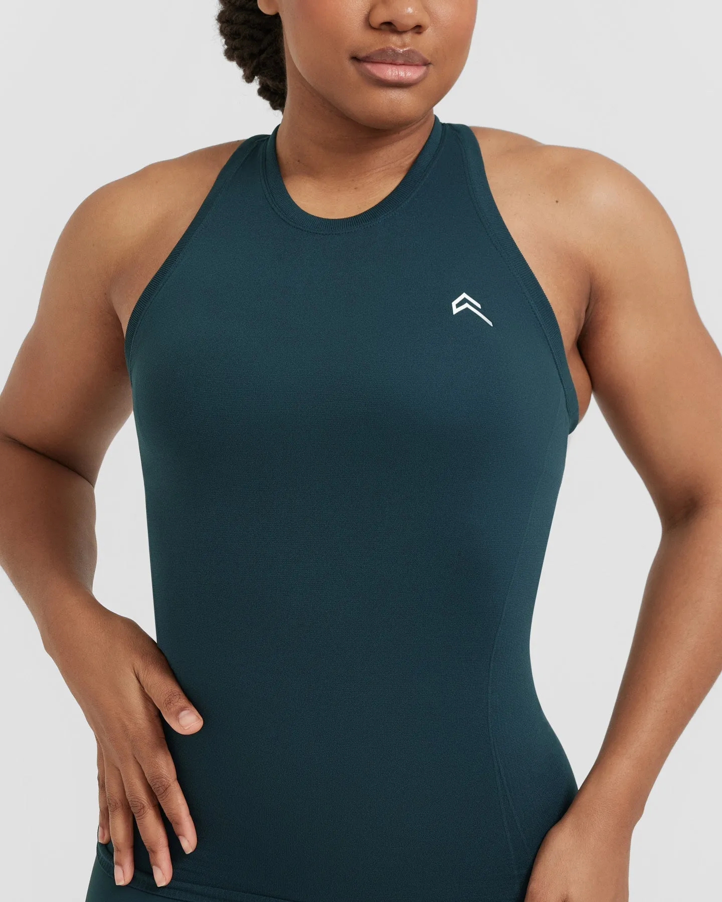 Go To Seamless Fitted High Neck Vest | Oil Blue sold by Oner Active product image thumbnail 4