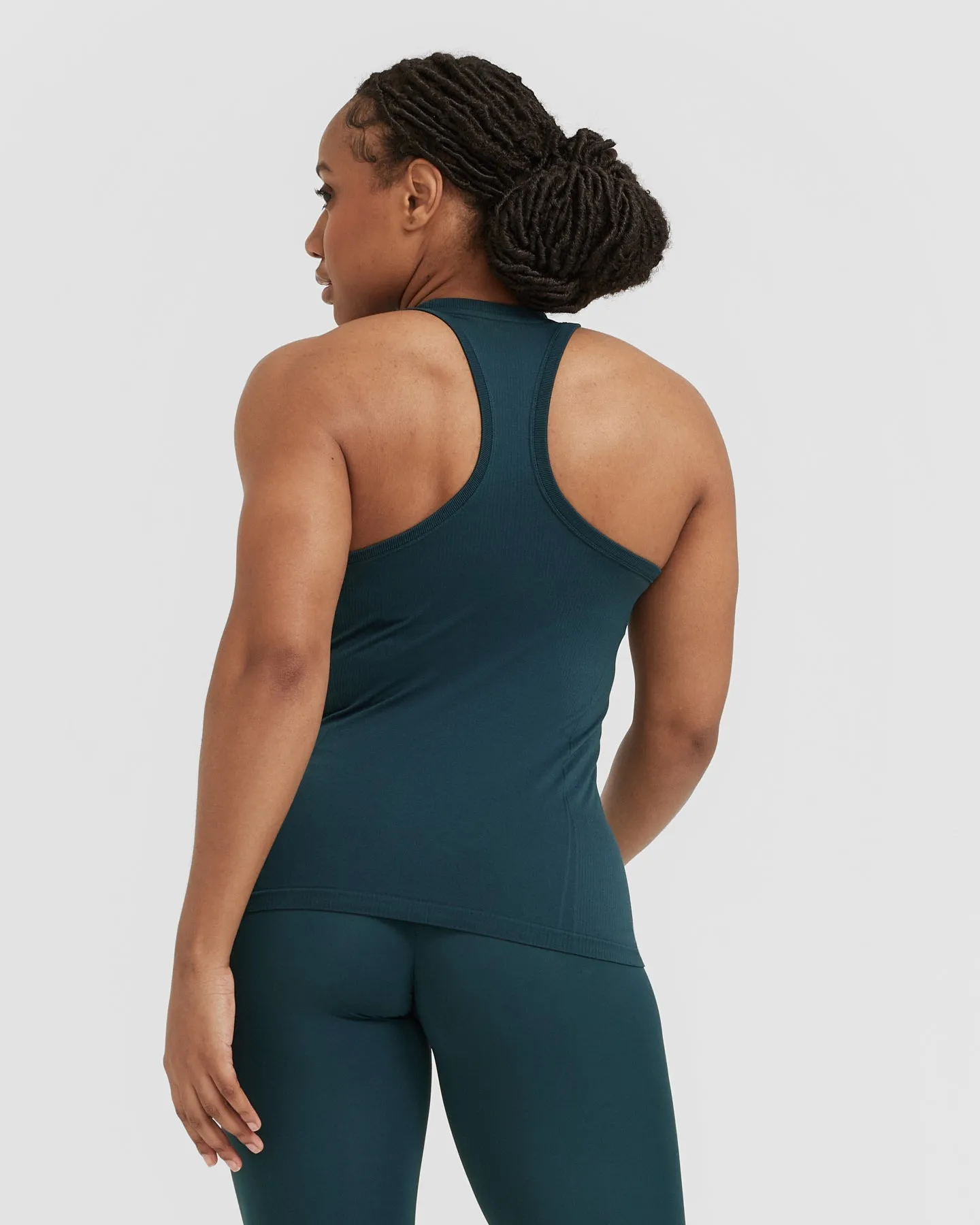 Go To Seamless Fitted High Neck Vest | Oil Blue sold by Oner Active product image thumbnail 2