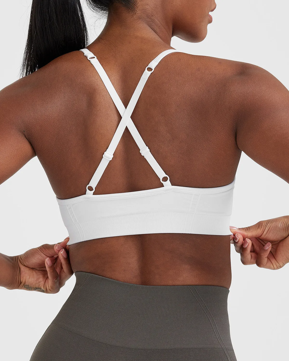 Effortless Strappy Bralette | White sold by Oner Active product image thumbnail 5