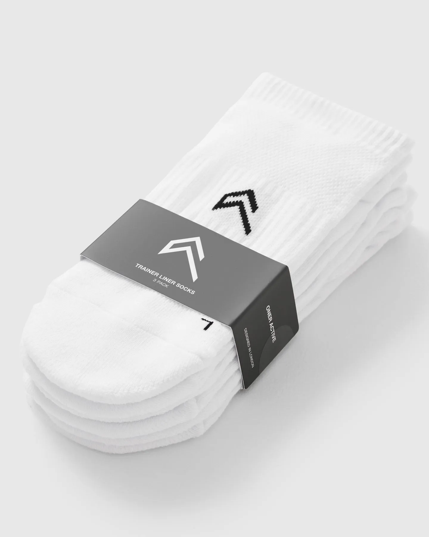 Trainer Liner Socks 3 Pack | White sold by Oner Active product image thumbnail 5