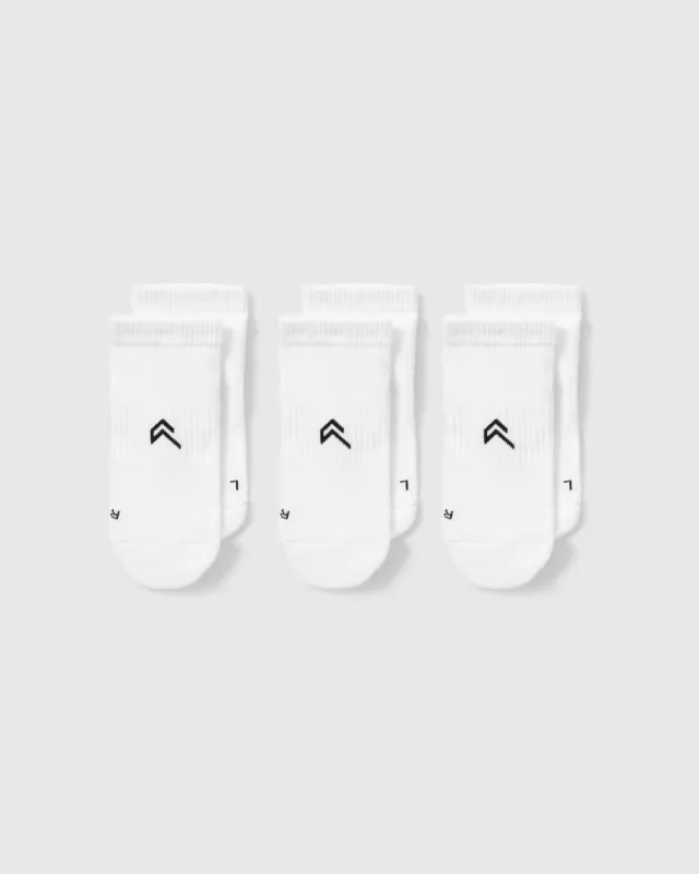 Trainer Liner Socks 3 Pack | White sold by Oner Active