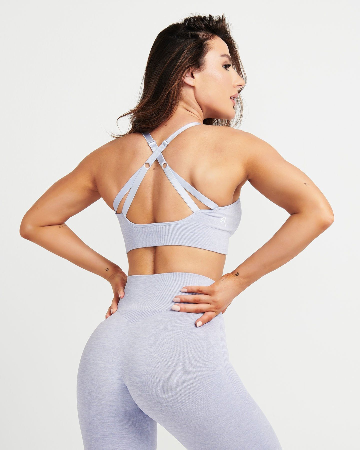 Classic Seamless Sports Bra | Ice Grey Marl sold by Oner Active product image thumbnail 3