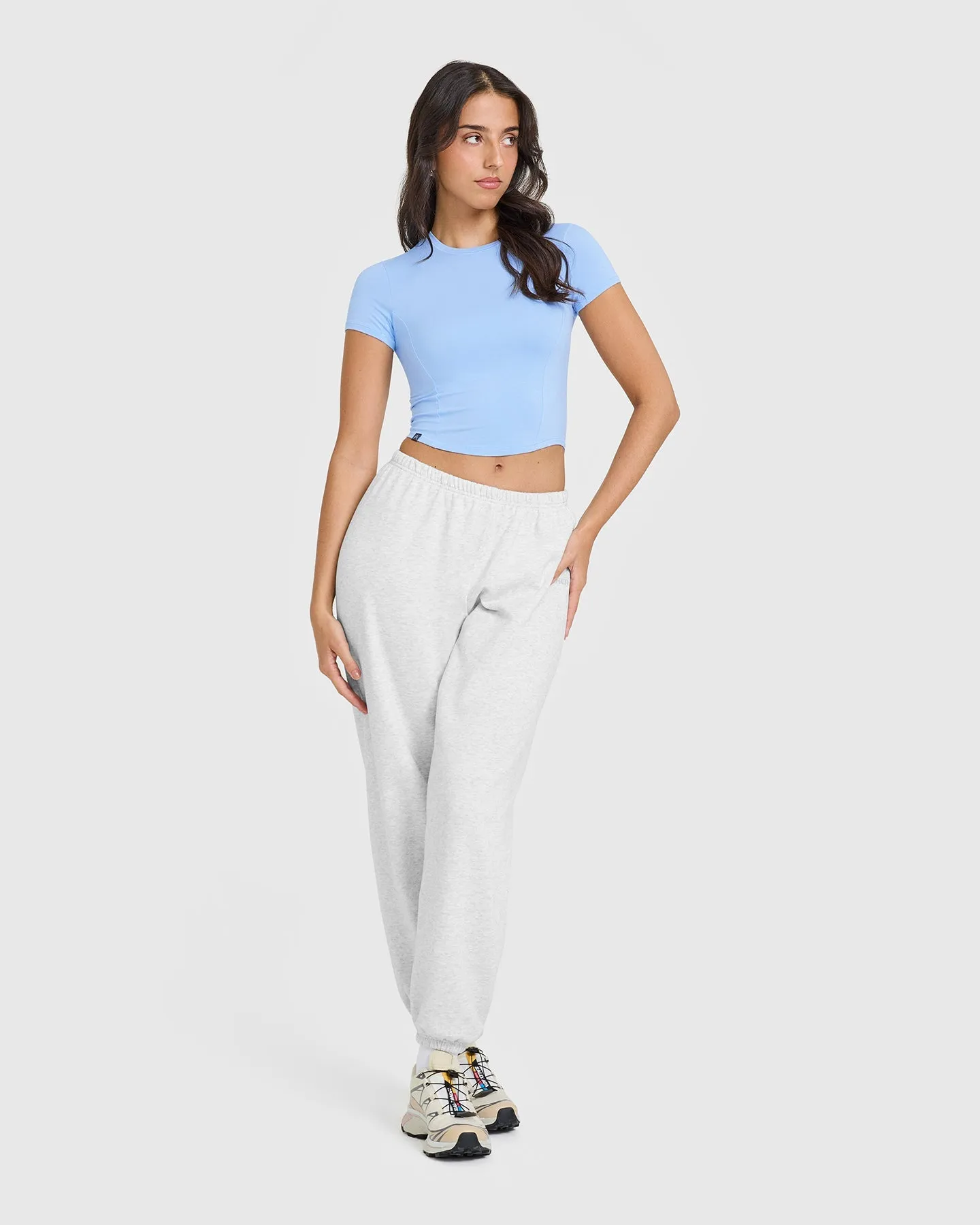 Mellow™ Soft Mid Short Sleeve T-Shirt | Powdered Blue sold by Oner Active product image thumbnail 3