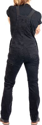 Freshley Overall Black Stretch Denim - Women's|-|Salopette noire extensible Denim Freshley - Femme sold by The Last Hunt