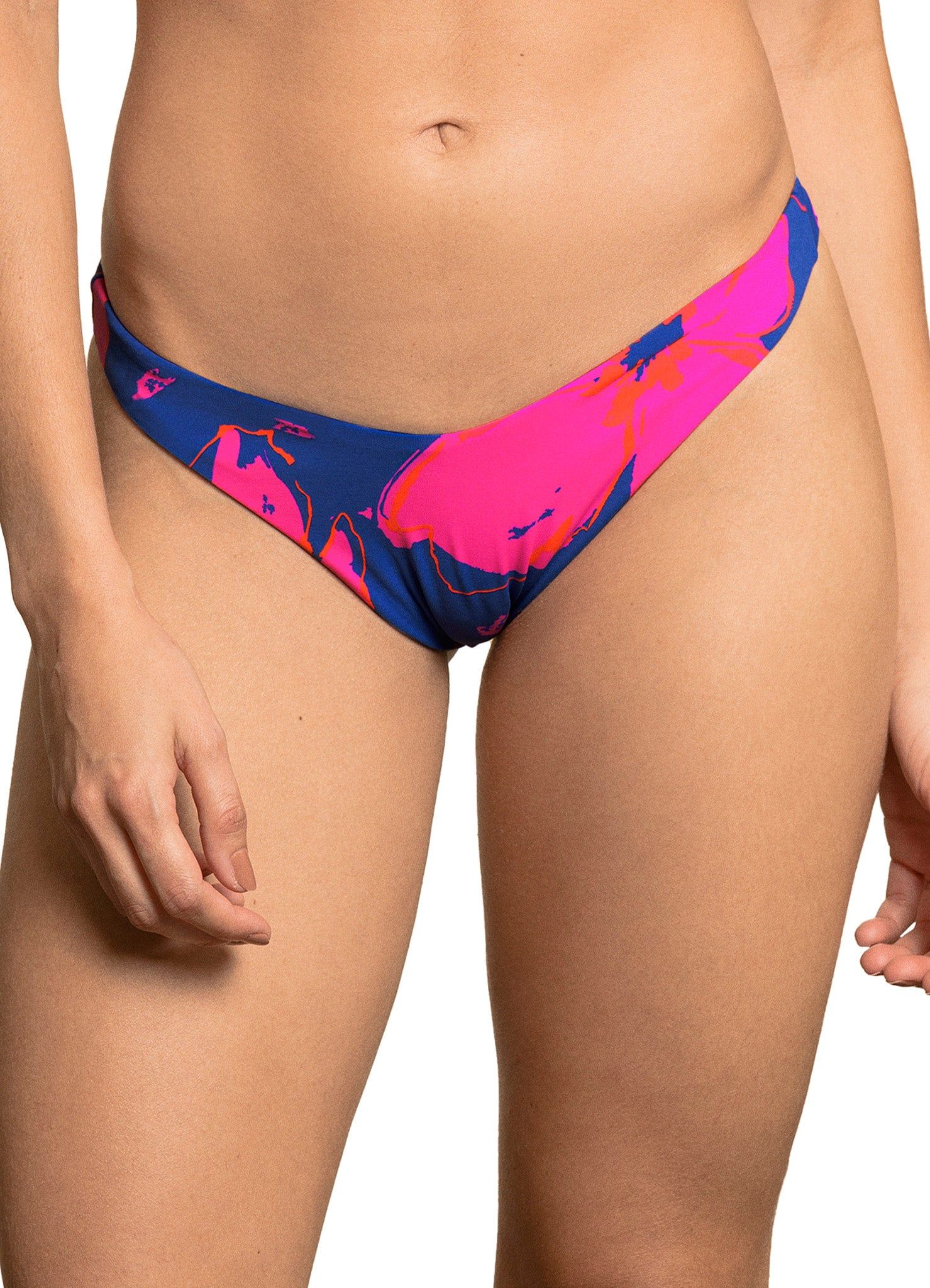 Sky Garden Splendour Reversible High Leg Cheeky Cut Bikini Bottom - Women's|-|Bas de bikini brésilienne à jambe haute Sky Garden Splendour - Femme sold by The Last Hunt