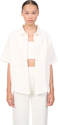 Moon Structured Boxy Blouse - Women's|-|Chemisier carré structuré Moon - Femme sold by The Last Hunt