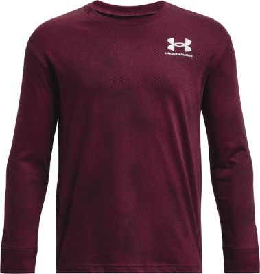UA Logo Printed Long Sleeve Tee - Boy|-|Haut à manches longues avec logo imprimé UA - Enfant sold by The Last Hunt
