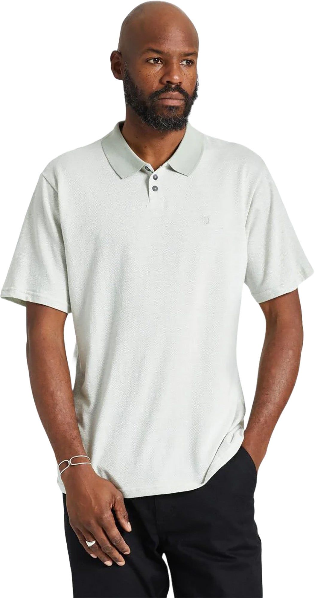 Shield Herringbone Short Sleeve Polo - Men's|-|Polo à manches courtes Shield Herringbone - Homme sold by The Last Hunt product image thumbnail 2